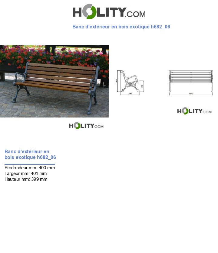 Banc d'extérieur en bois exotique h682_06