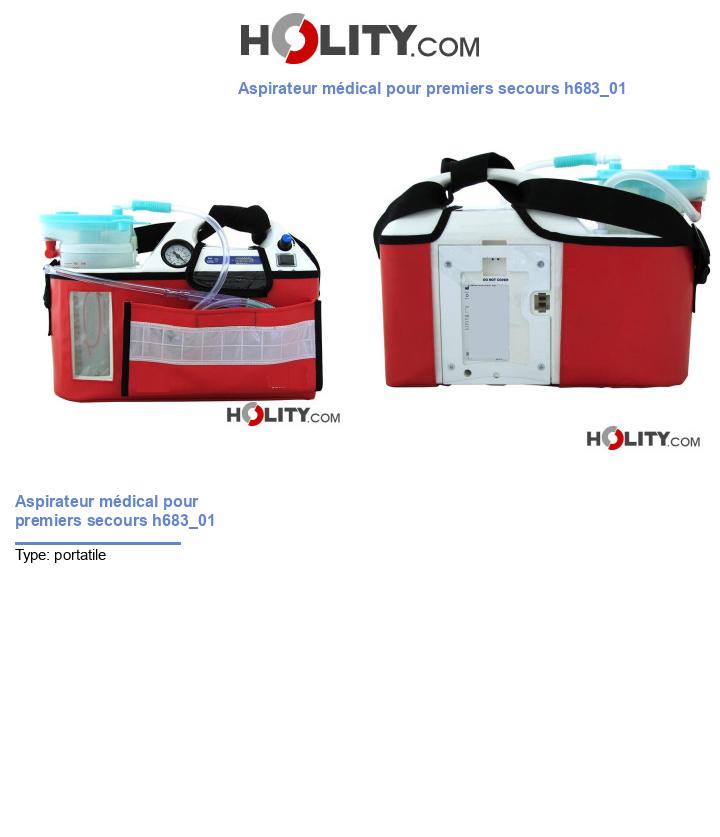 Aspirateur médical pour premiers secours h683_01