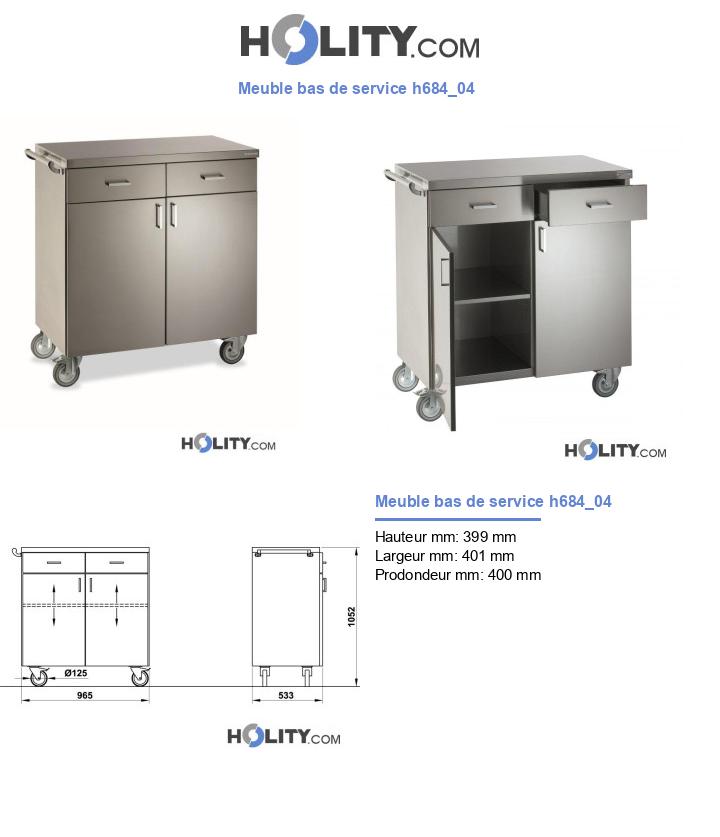 Meuble bas de service h684_04