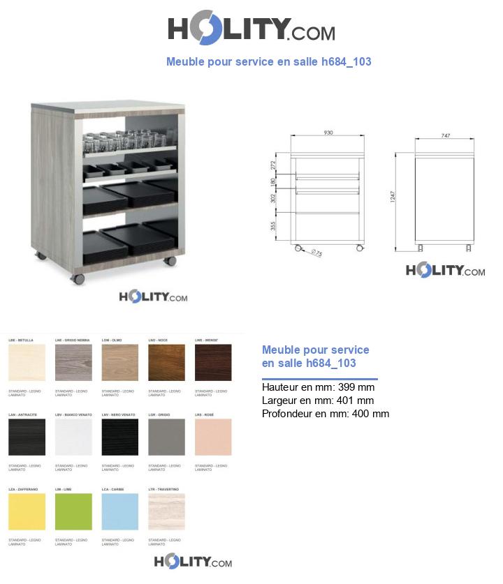 Meuble pour service en salle h684_103