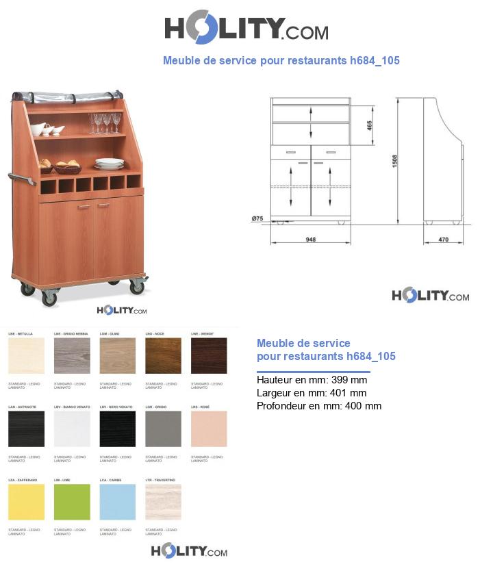 Meuble de service pour restaurants h684_105