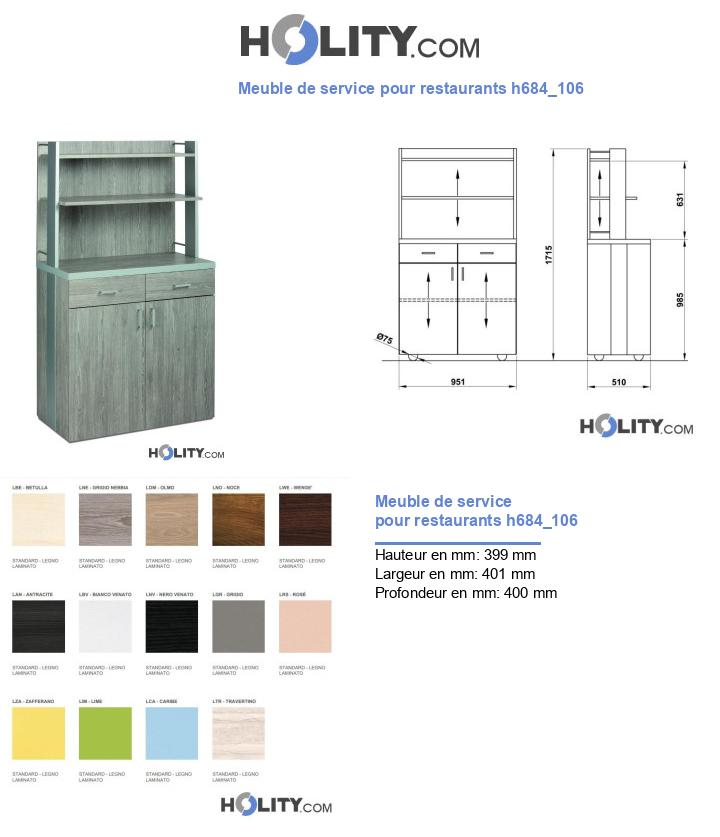 Meuble de service pour restaurants h684_106