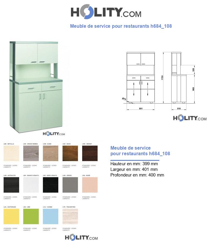 Meuble de service pour restaurants h684_108