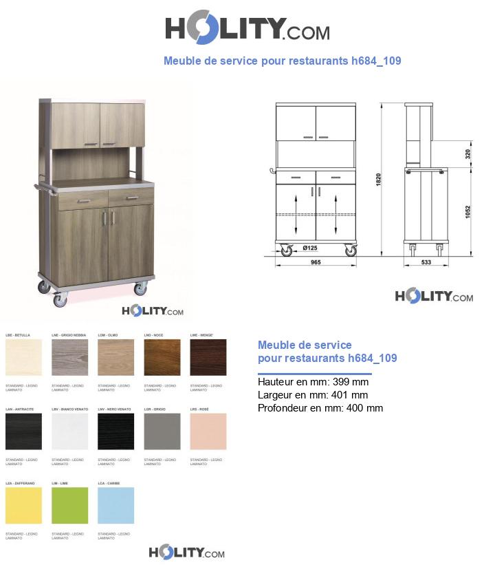 Meuble de service pour restaurants h684_109