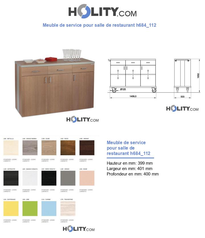 Meuble de service pour salle de restaurant h684_112