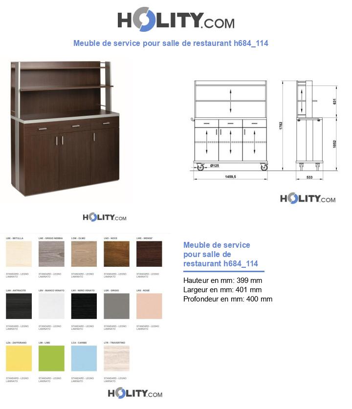 Meuble de service pour salle de restaurant h684_114