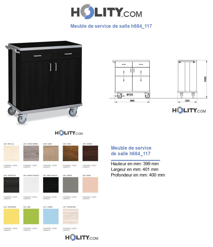 Meuble de service de salle h684_117