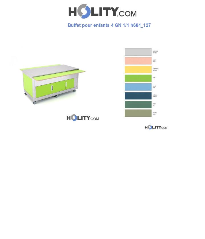 Buffet pour enfants 4 GN 1/1 h684_127