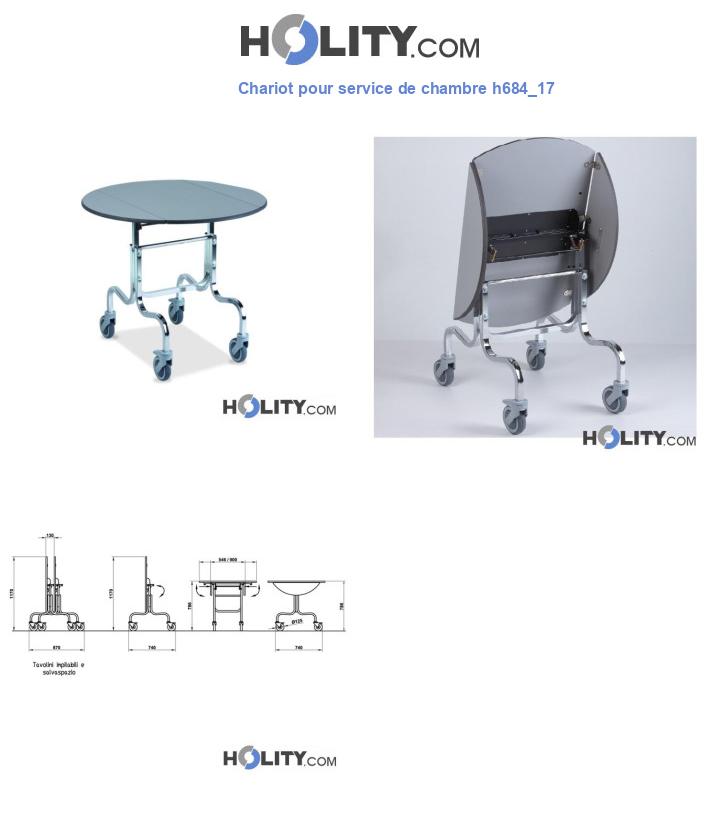 Chariot pour service de chambre h684_17