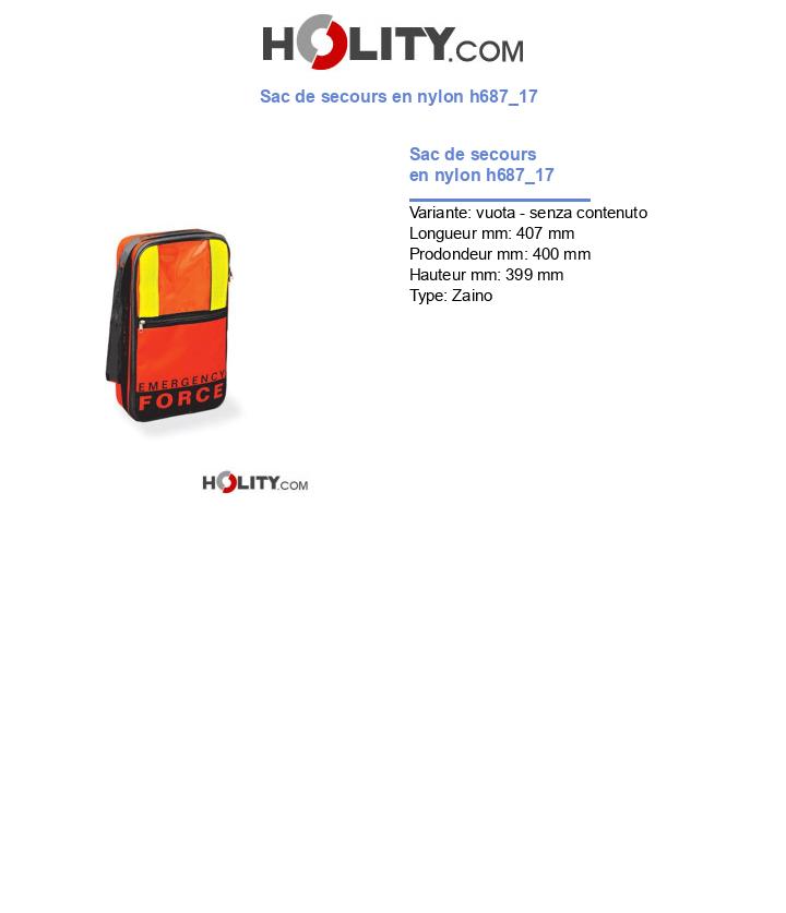 Sac de secours en nylon h687_17