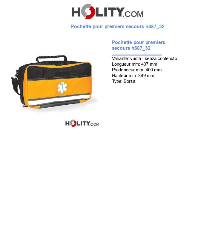 Pochette pour premiers secours h687_32