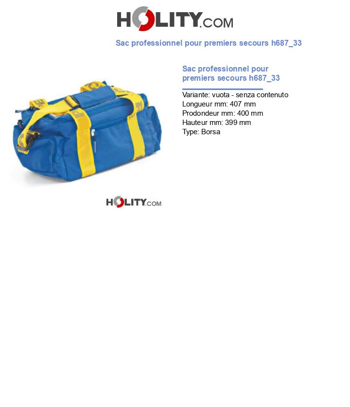 Sac professionnel pour premiers secours h687_33