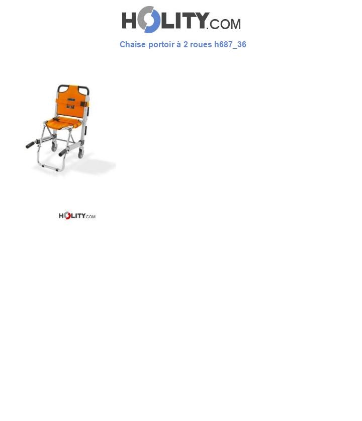 Chaise portoir à 2 roues h687_36