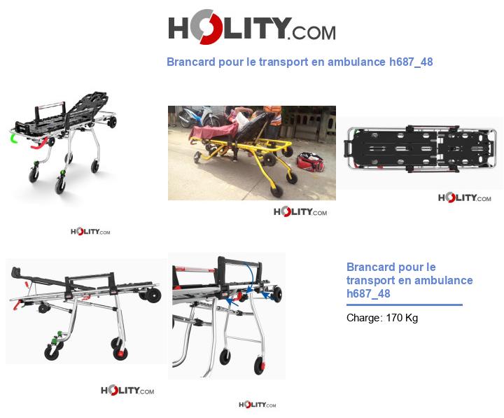 Brancard pour le transport en ambulance h687_48