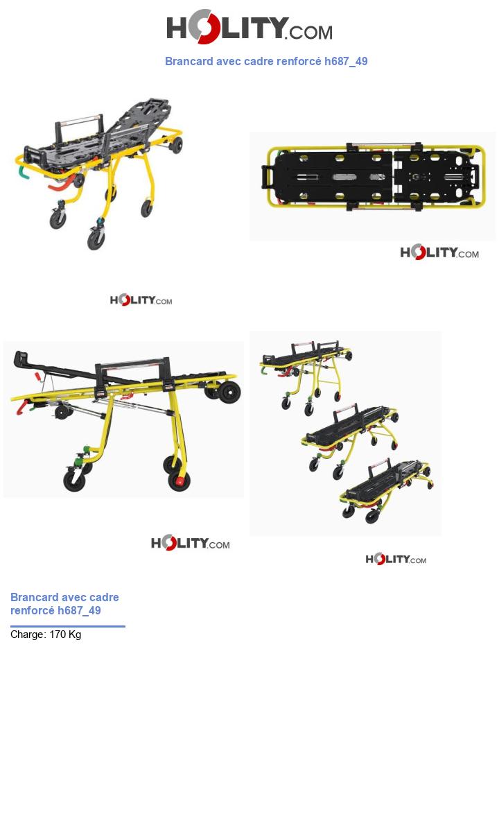 Brancard avec cadre renforcé h687_49
