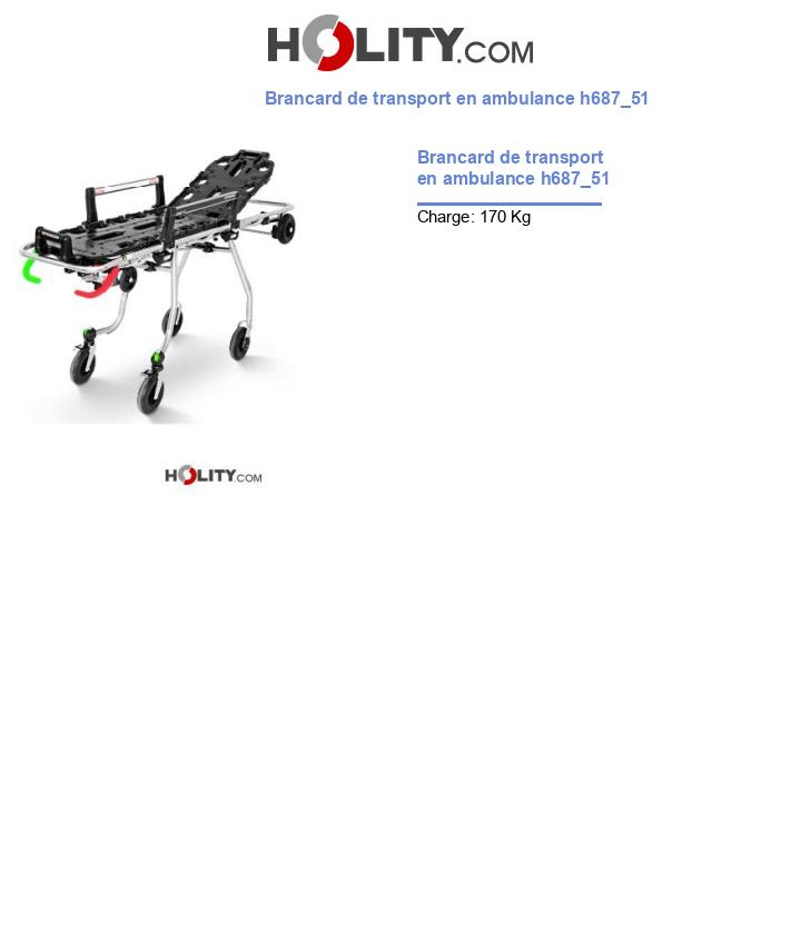 Brancard de transport en ambulance h687_51