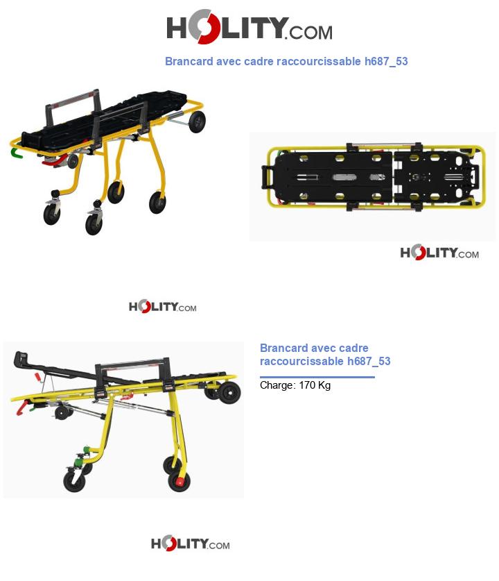 Brancard avec cadre raccourcissable h687_53