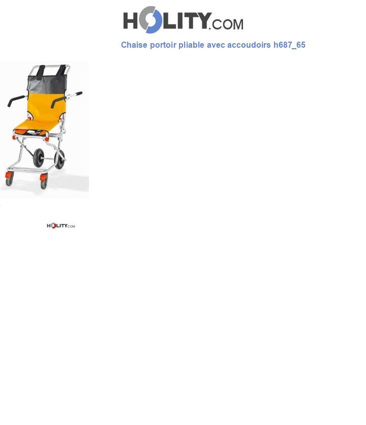 Chaise portoir pliable avec accoudoirs h687_65