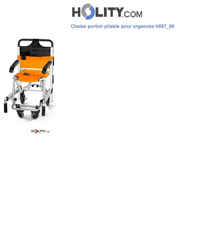Chaise portoir pliable pour urgences h687_66