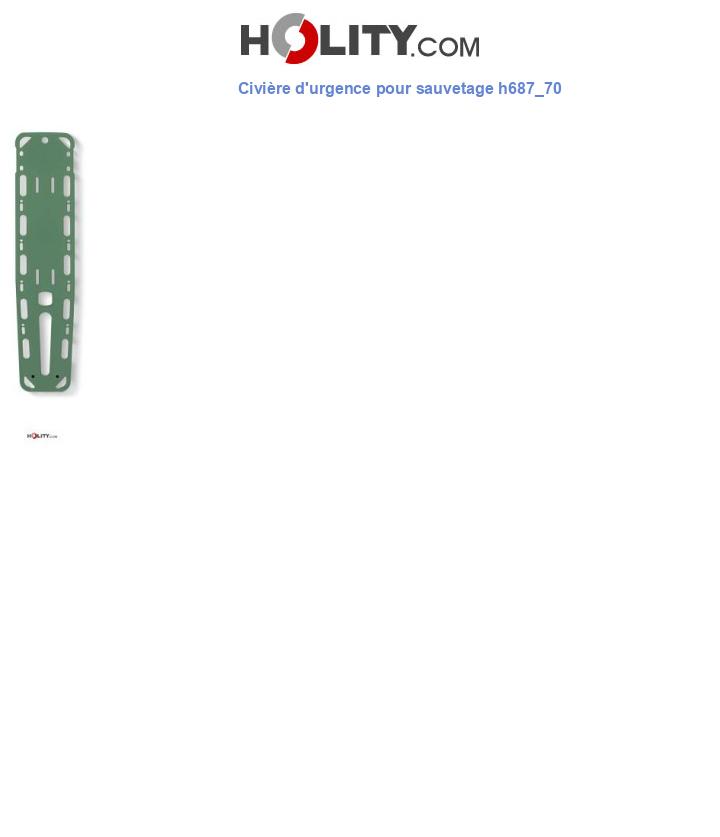 Civière d'urgence pour sauvetage h687_70