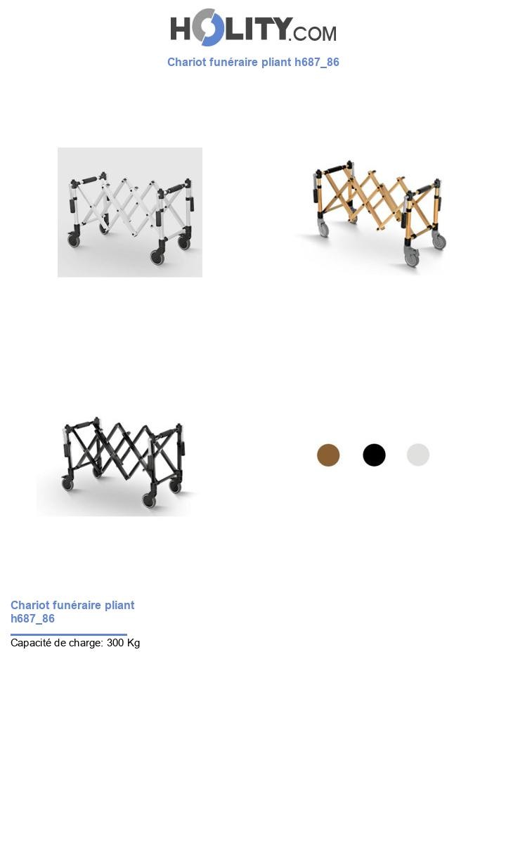 Chariot funéraire pliant h687_86