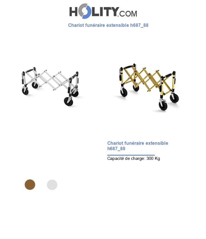 Chariot funéraire extensible h687_88