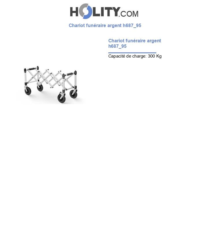 Chariot funéraire argent h687_95