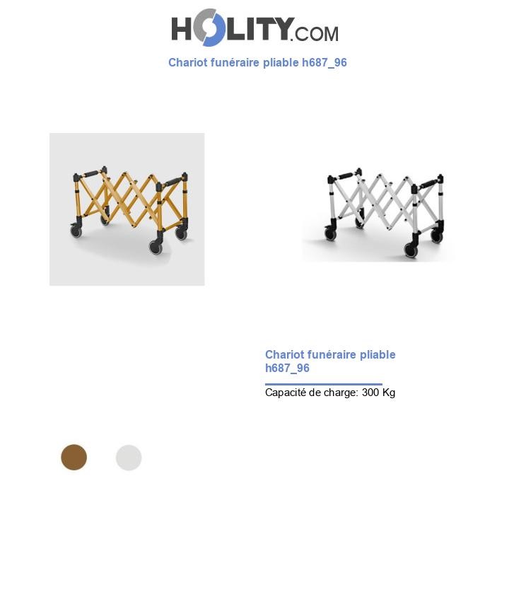 Chariot funéraire pliable h687_96