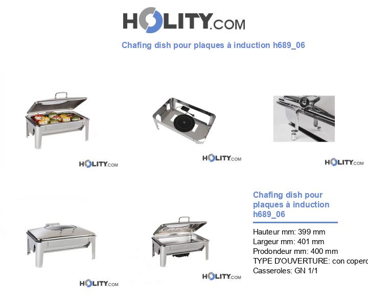Chafing dish pour plaques à induction h689_06