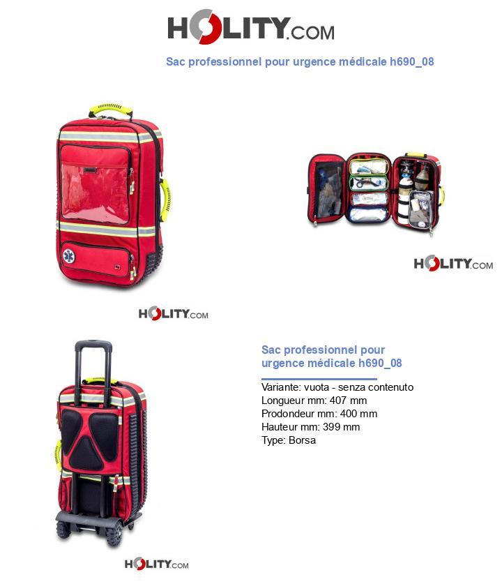 Sac professionnel pour urgence médicale h690_08