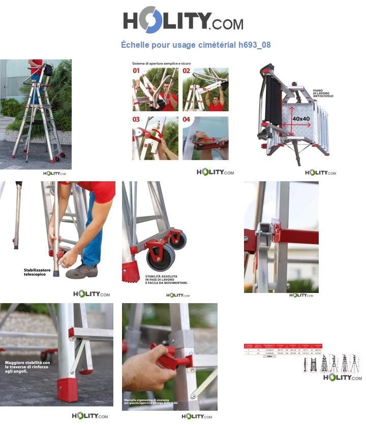 Échelle pour usage cimétérial h693_08