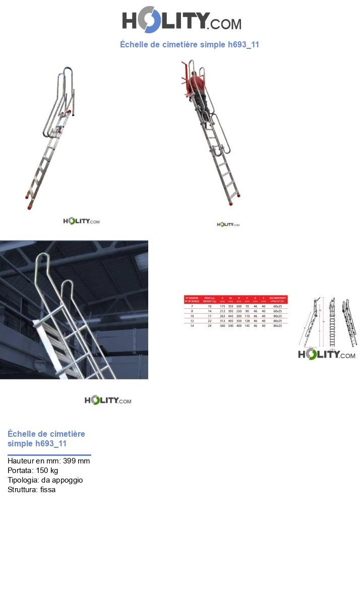 Échelle de cimetière simple h693_11