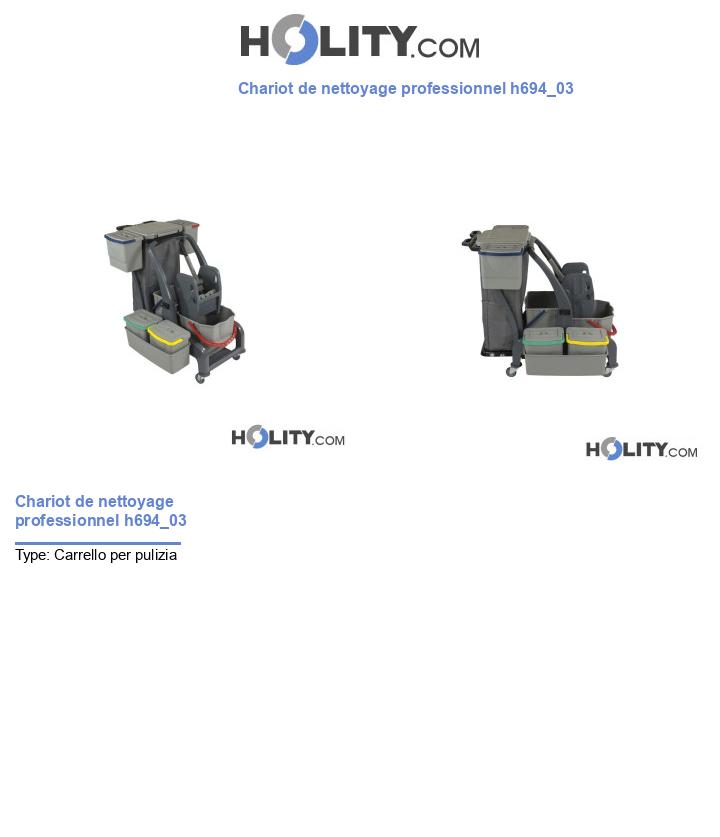 Chariot de nettoyage professionnel h694_03