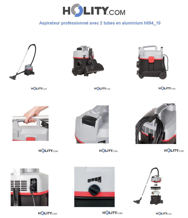 Aspirateur professionnel avec 2 tubes en aluminium h694_10