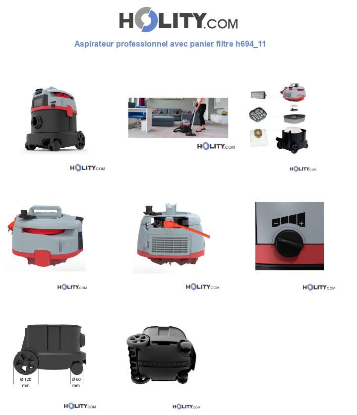 Aspirateur professionnel avec panier filtre h694_11