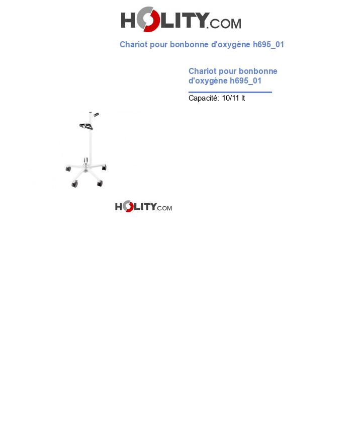 Chariot pour bonbonne d'oxygène h695_01