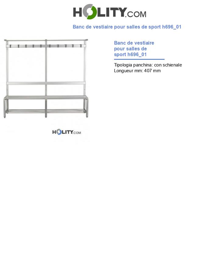 Banc de vestiaire pour salles de sport h696_01