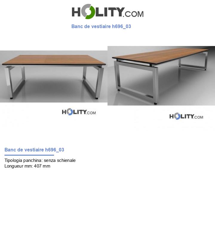 Banc de vestiaire h696_03