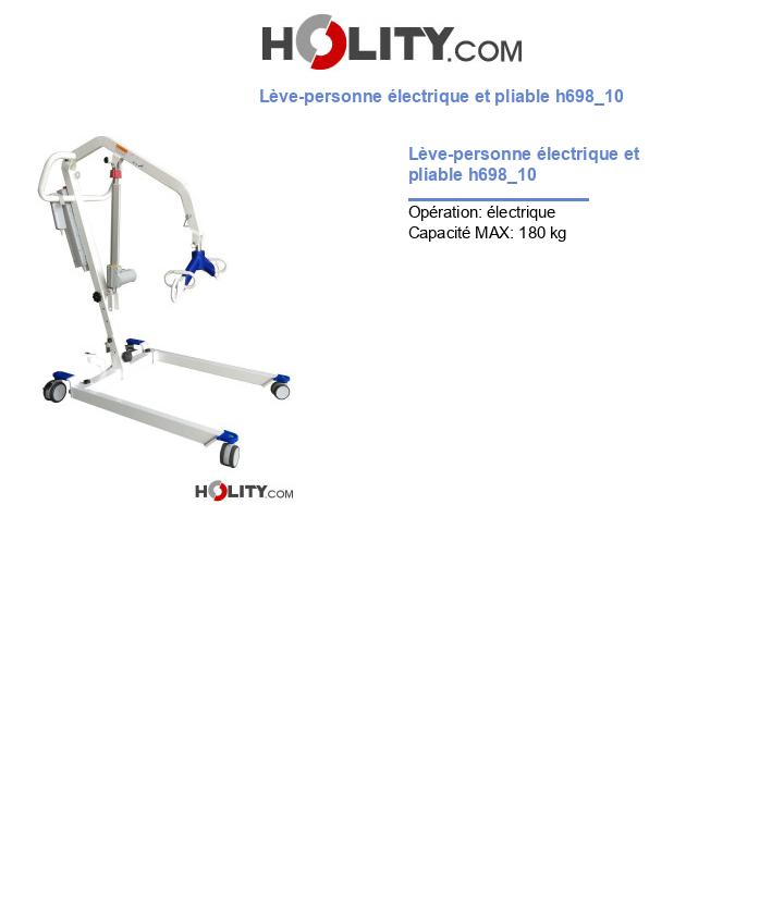 Lève-personne électrique et pliable h698_10