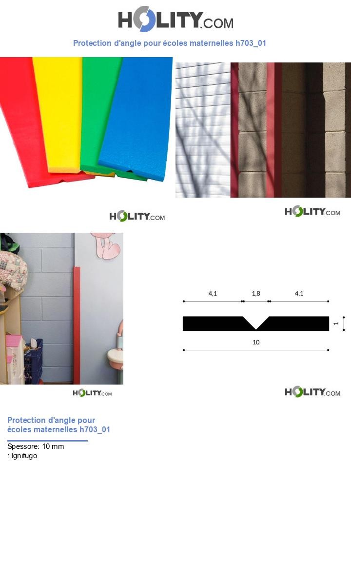 Protection d'angle pour écoles maternelles h703_01