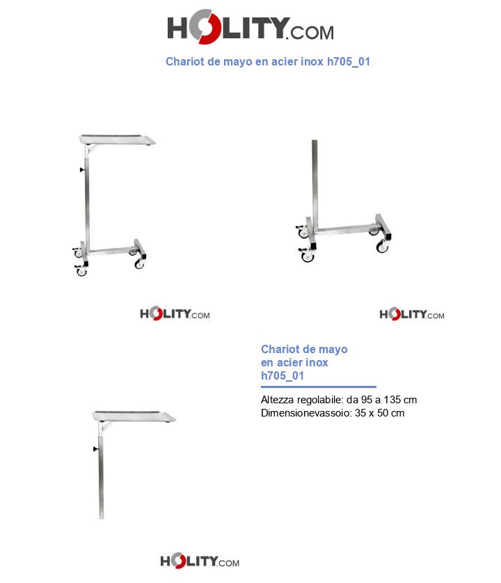 Chariot de mayo en acier inox h705_01