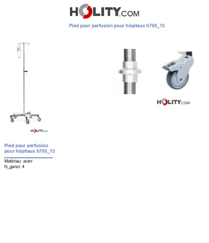 Pied pour perfusion pour hôpitaux h705_13