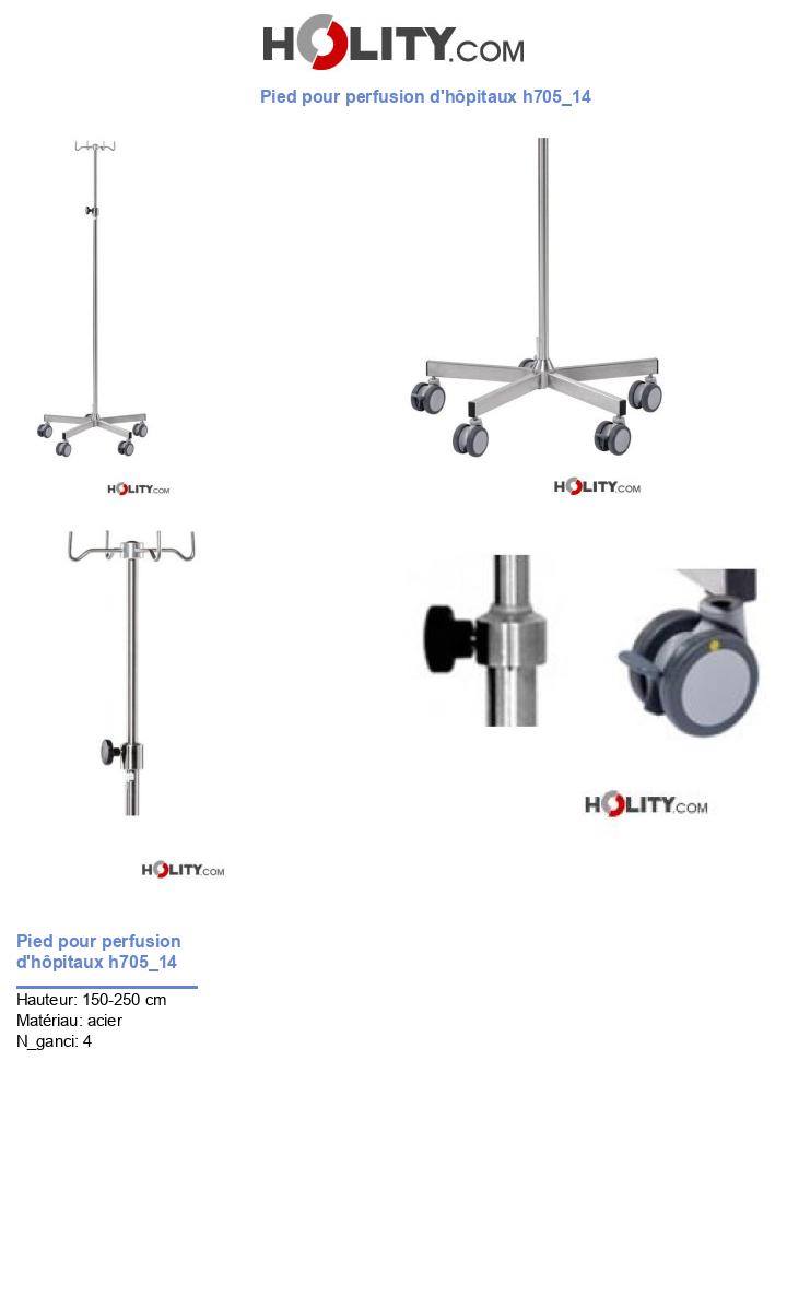 Pied pour perfusion d'hôpitaux h705_14