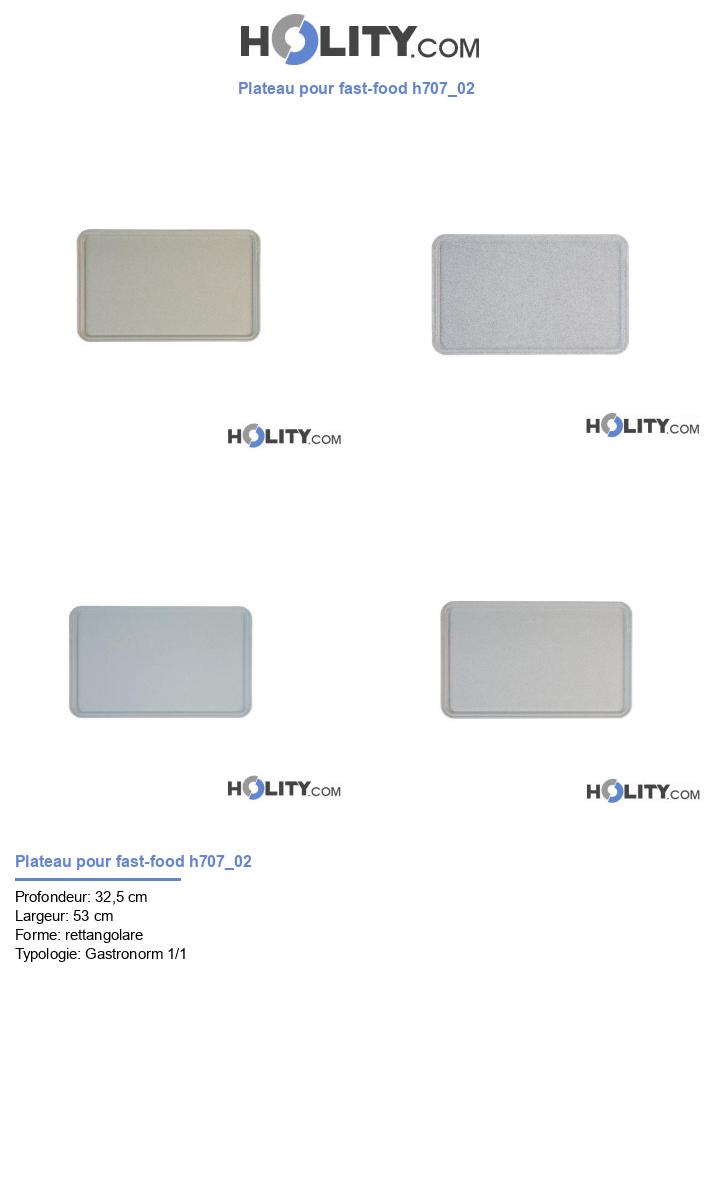Plateau pour fast-food h707_02