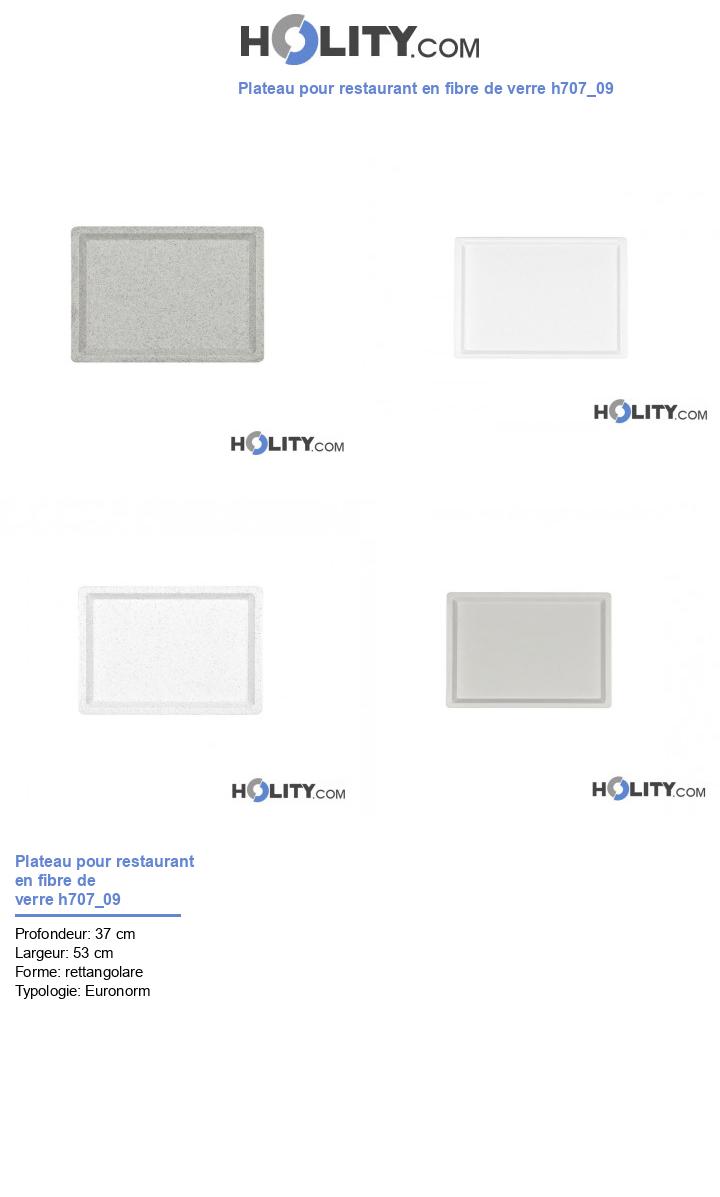 Plateau pour restaurant en fibre de verre h707_09
