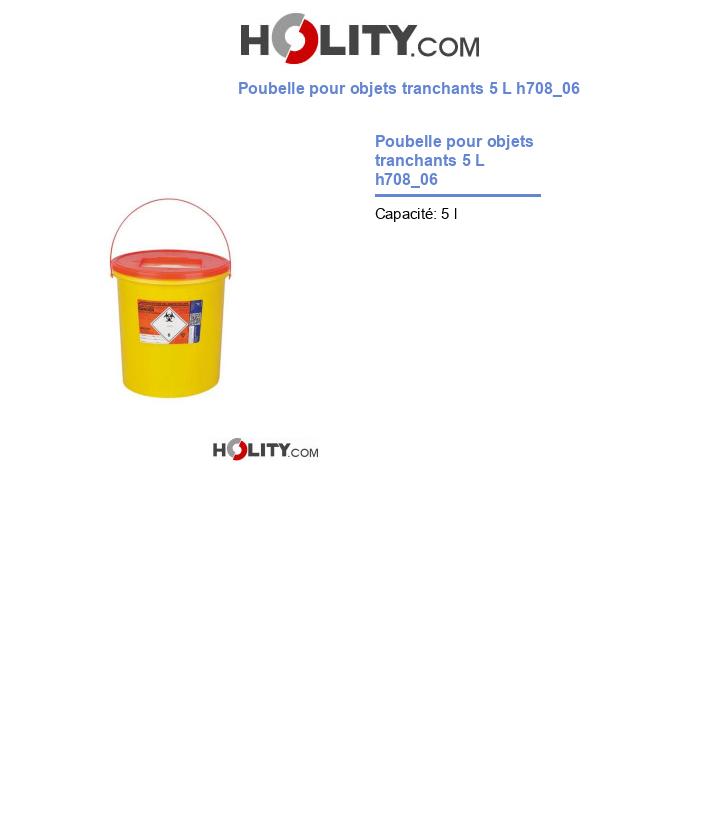 Poubelle pour objets tranchants 5 L h708_06