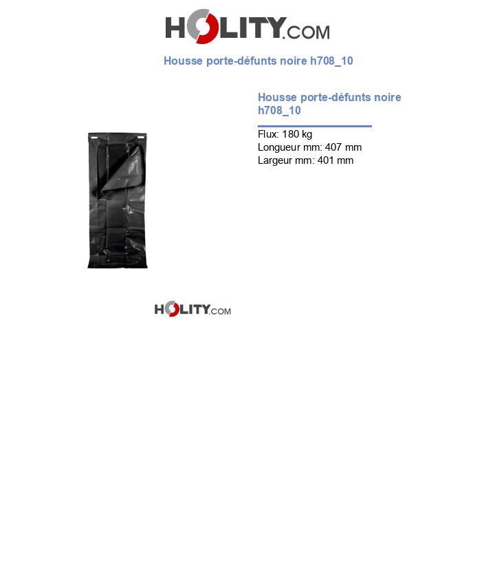 Housse porte-défunts noire h708_10