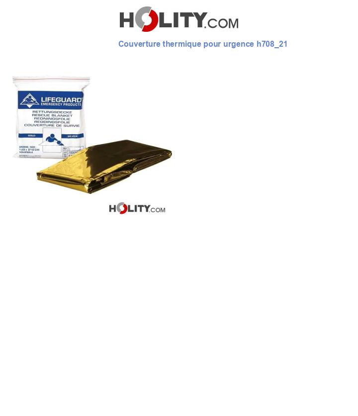 Couverture thermique pour urgence h708_21