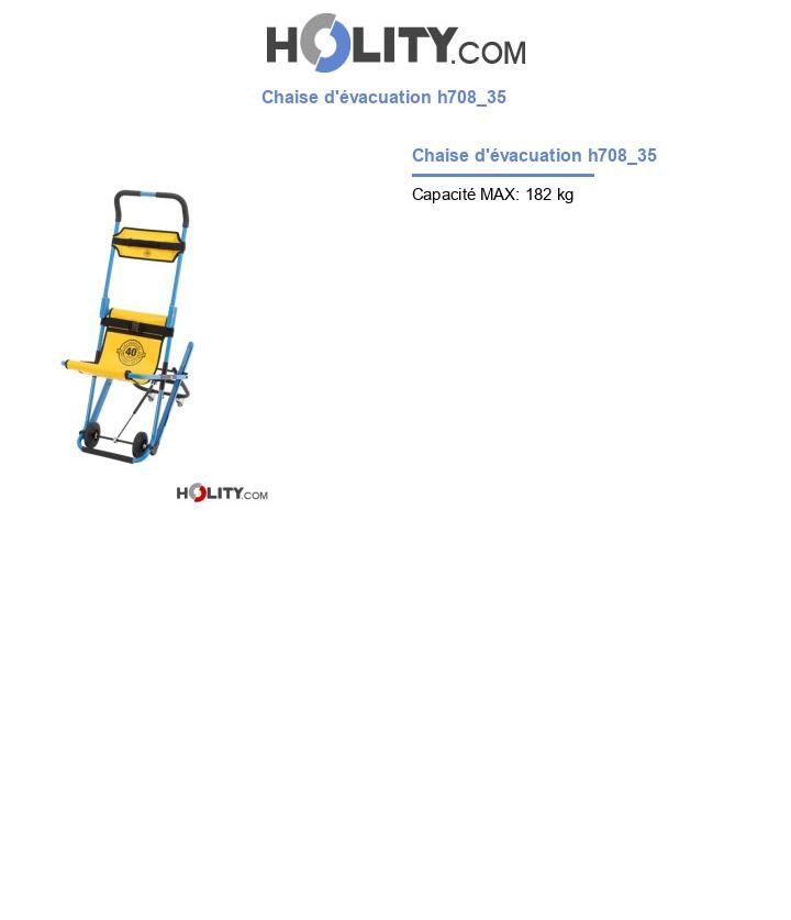 Chaise d'évacuation h708_35