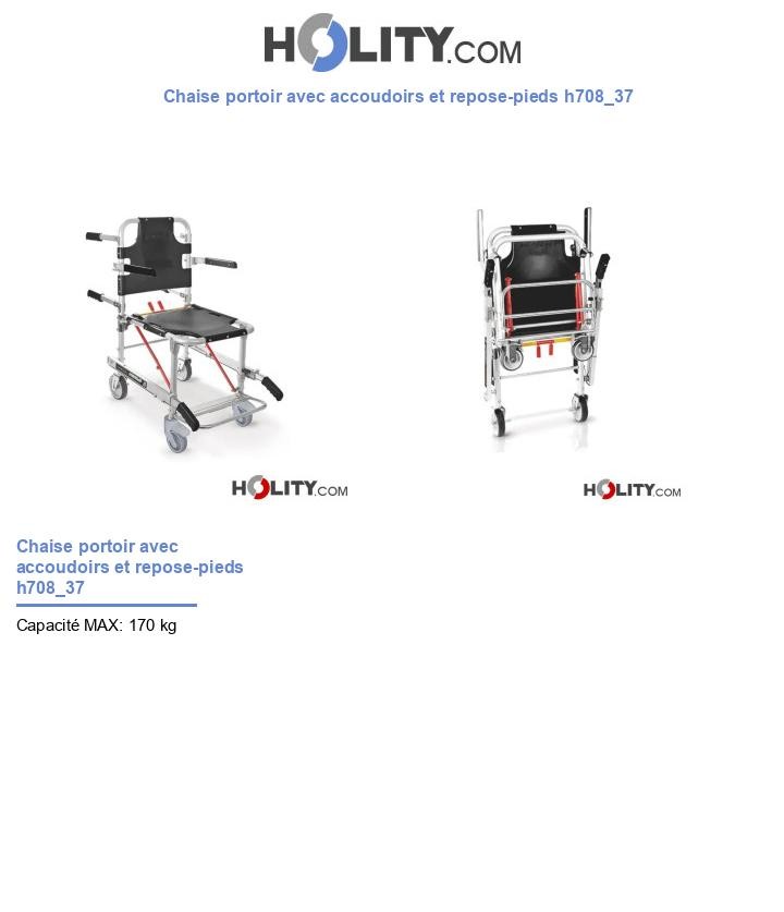 Chaise portoir avec accoudoirs et repose-pieds h708_37